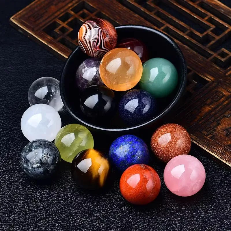 30mm Natural Stone Ball Reiki Healing Crystal Massage Sphere Mineral Specimen Energy Meditation Gems Globe Home Decoration Gifts
30mm Natural Stone Ball Reiki Healing Crystal Massage Sphere Mineral Specimen Energy Meditation Gems Globe Home Decoration Gifts