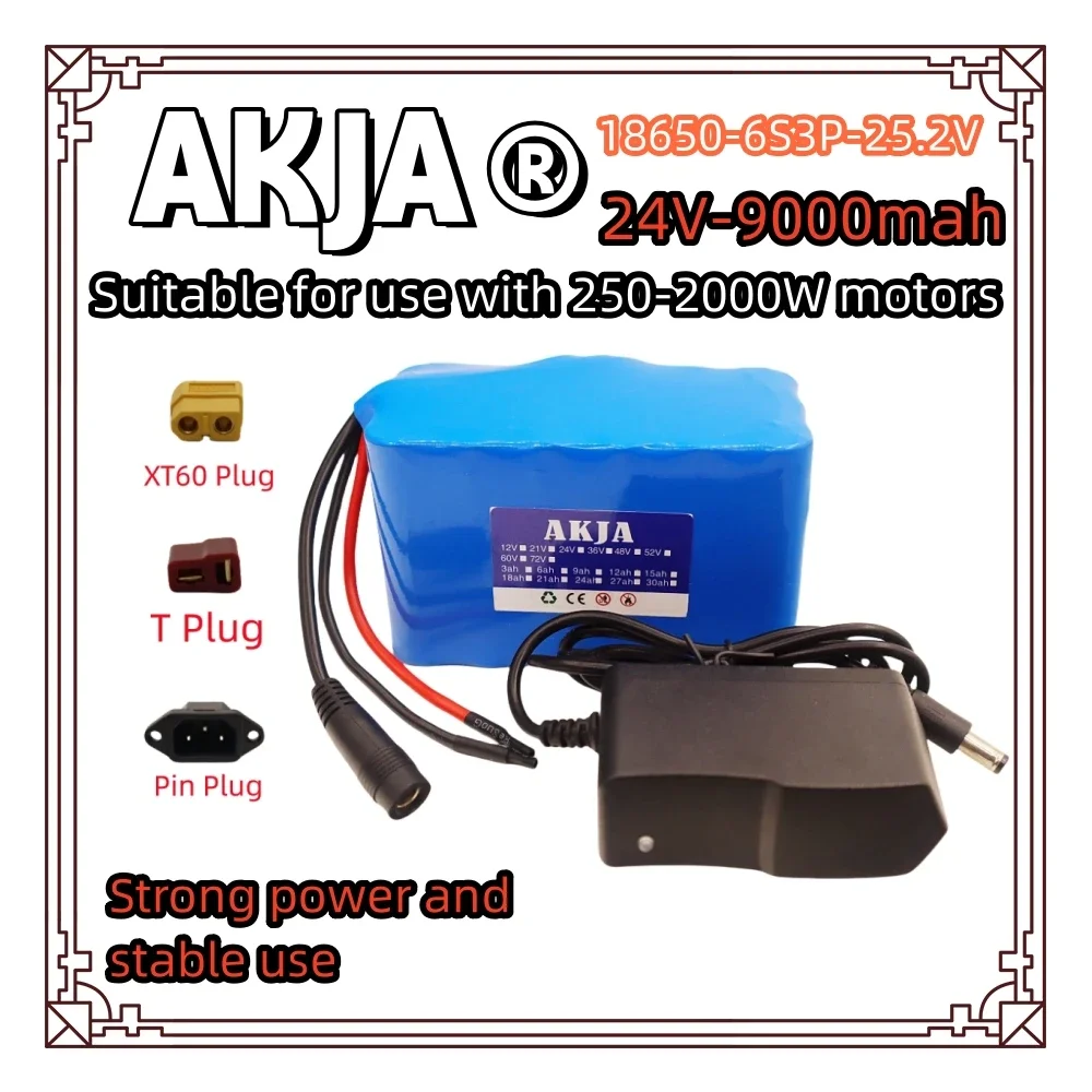Air fast transportation18650lithium battery pack24V25.2V battery6S3P 9AH suitable for 250-2000W motor new full capacity+charger
Air fast transportation18650lithium battery pack24V25.2V battery6S3P 9AH suitable for 250-2000W motor new full capacity+charger