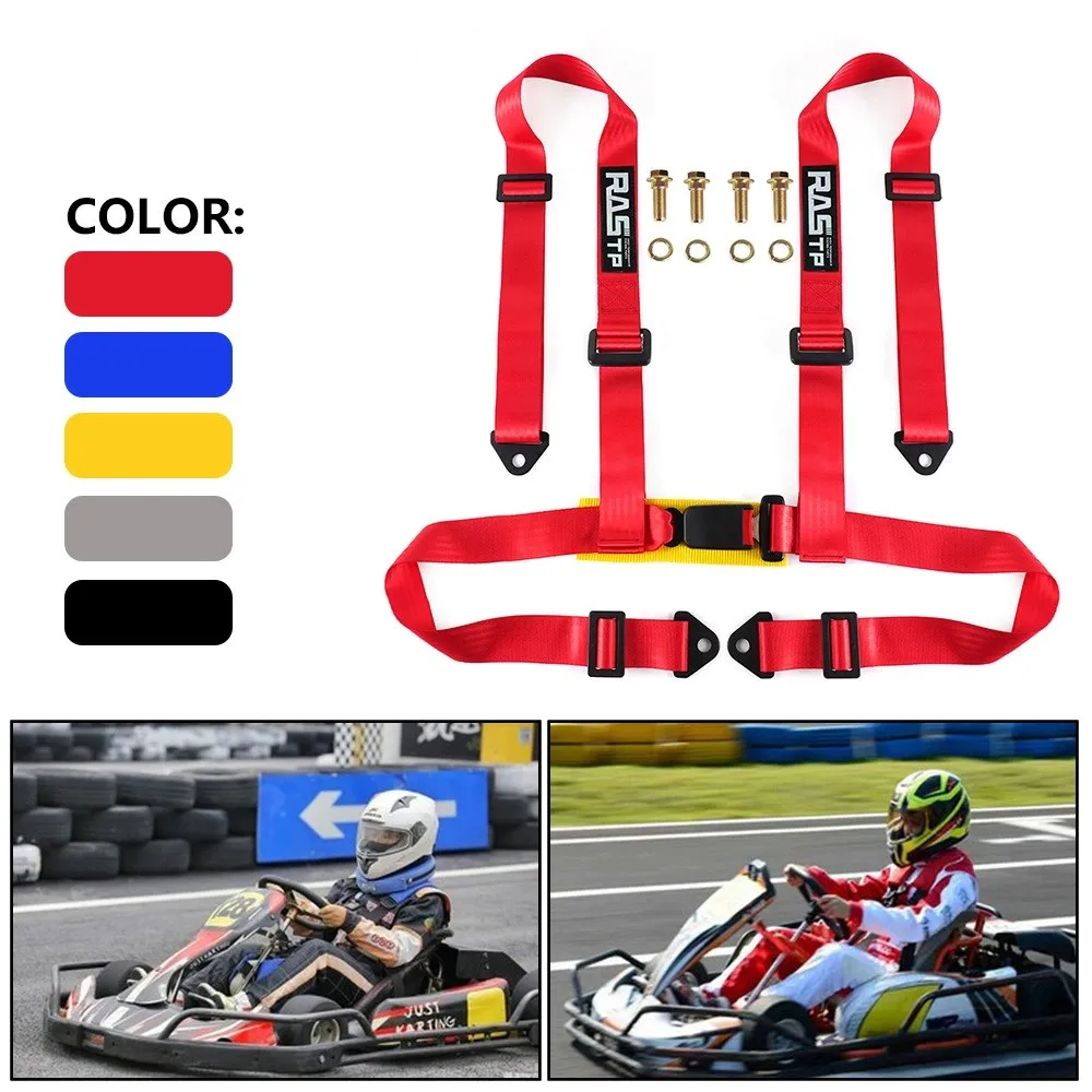 RASTP 2" 4-Point Quick Release Racing Harness Seatbelt for Kart Drift Car Modified Universal Auto Accessories
RASTP 2" 4-Point Quick Release Racing Harness Seatbelt for Kart Drift Car Modified Universal Auto Accessories