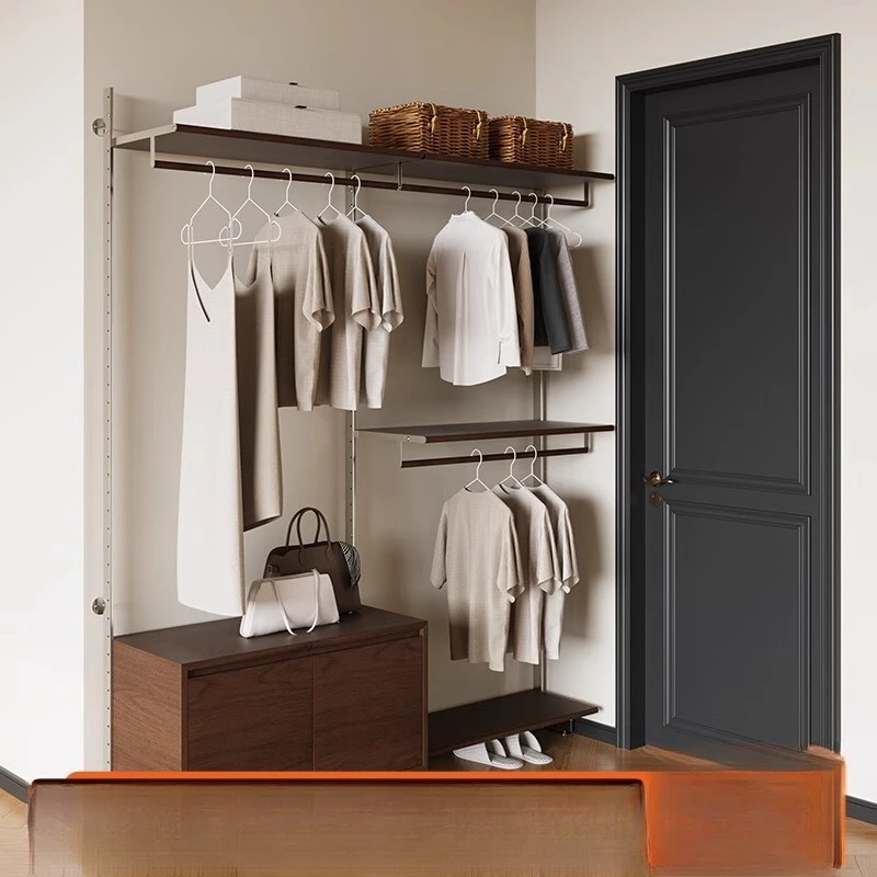 Home coat rack storage rack, open wardrobe solid wood, entrance cabinet rack floor
Home coat rack storage rack, open wardrobe solid wood, entrance cabinet rack floor