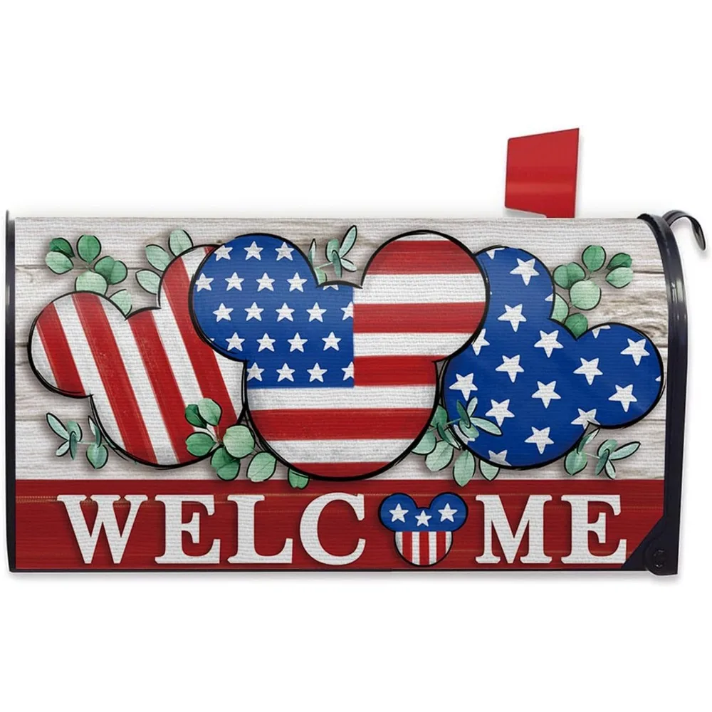 Welcome 4th of July Patriotic Mailbox Cover Magnetic Standard Size 21"x19", America Farmhouse Decorative Post Letter Box Wrap De
Welcome 4th of July Patriotic Mailbox Cover Magnetic Standard Size 21"x19", America Farmhouse Decorative Post Letter Box Wrap De