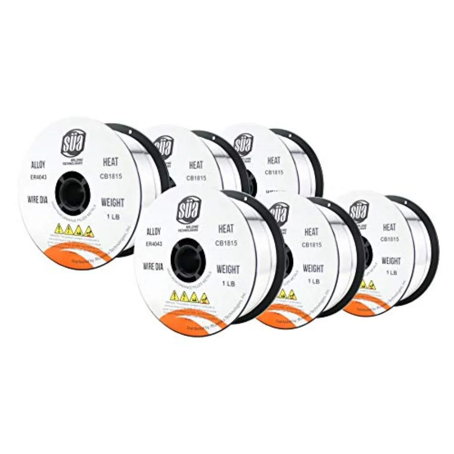 - ER4043 - MIG Aluminum Welding Wire - 1 Lb x 0.035'' 6 SPOOLS
- ER4043 - MIG Aluminum Welding Wire - 1 Lb x 0.035'' 6 SPOOLS