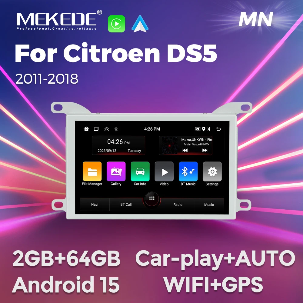 MEKEDE 9inch For citroen DS5 2011-2018 Wireless carplay Android auto Multimedia Player GPS Navigation Intelligent car machine
MEKEDE 9inch For citroen DS5 2011-2018 Wireless carplay Android auto Multimedia Player GPS Navigation Intelligent car machine