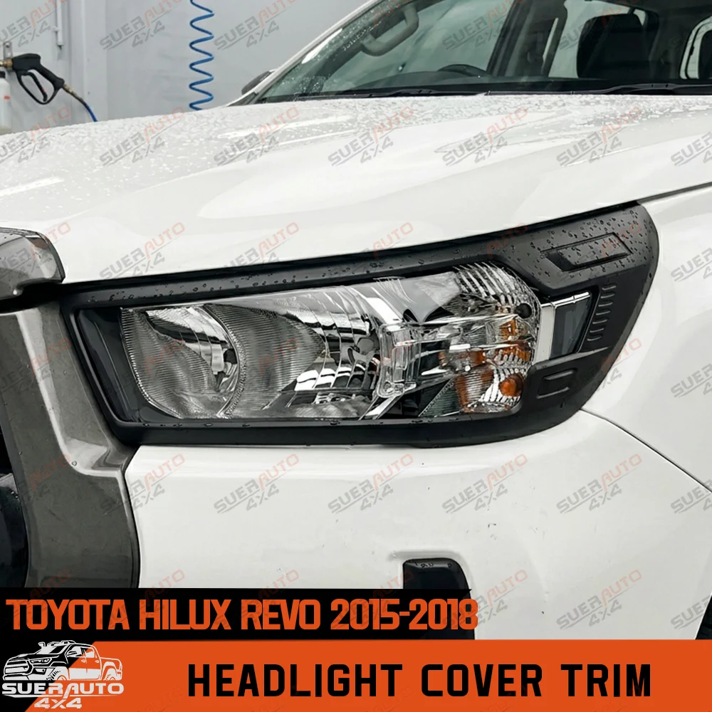 Matte Black Headlight Cover Trim for Toyota Hilux REVO Invincible Invincible X 2015-2018 Front Lamp Cover Car Accessories
Matte Black Headlight Cover Trim for Toyota Hilux REVO Invincible Invincible X 2015-2018 Front Lamp Cover Car Accessories