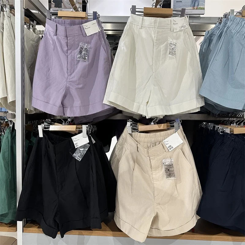 High Waist Wide Leg Pleated Shorts Casual Pants Straight Cut Mid-Calf Summer Women's Mixed Linen Trousers Commute Style
High Waist Wide Leg Pleated Shorts Casual Pants Straight Cut Mid-Calf Summer Women's Mixed Linen Trousers Commute Style