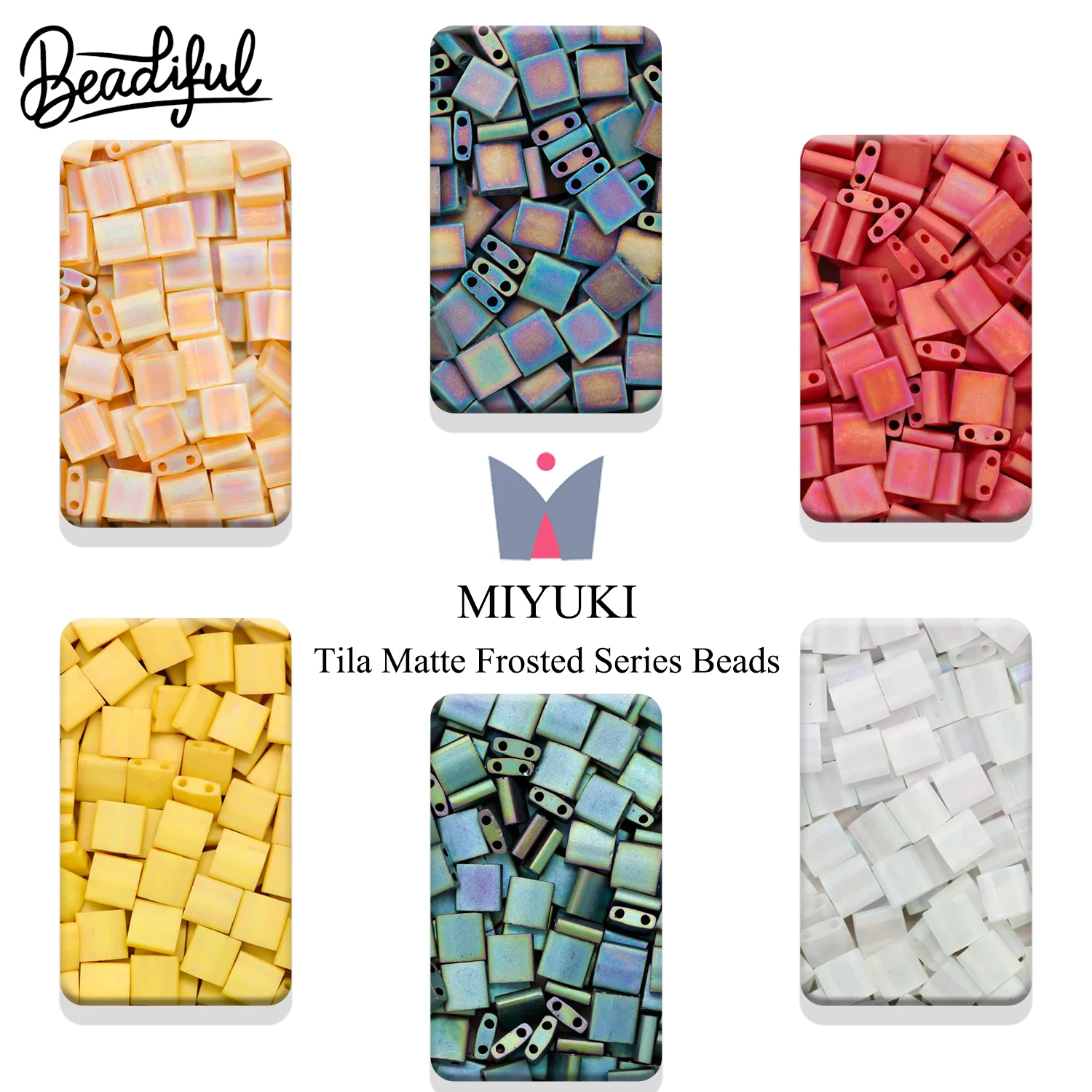 Бусины MIYUKI Tila Matte Frosted 10 г ~250 шт. – Японские квадратные бисерные бусины с 2 отверстиями для изготовления браслетов и украшений
Бусины MIYUKI Tila Matte Frosted 10 г ~250 шт. – Японские квадратные бисерные бусины с 2 отверстиями для изготовления браслетов и украшений