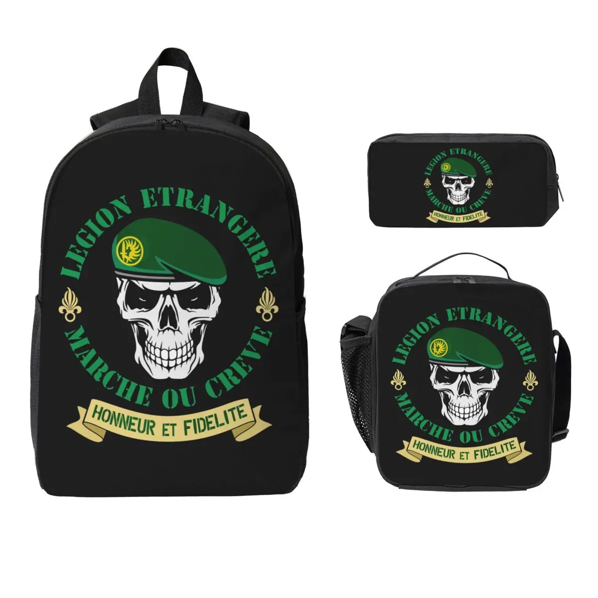 Legion Etrangere Foreign Backpack Boys Girls BookBag School Bag Computer Shoulder Bags 3ps Insulated Lunch Bag Pencil Case
Legion Etrangere Foreign Backpack Boys Girls BookBag School Bag Computer Shoulder Bags 3ps Insulated Lunch Bag Pencil Case