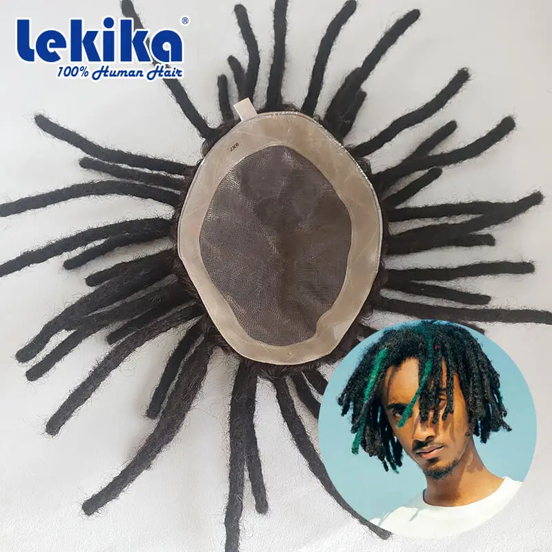 Dreadlock Toupee For Men Prosthesis Mono Afro Curly Hair System Unit for Black Men 100% Human Hair Men's Wig Free Shipping
Dreadlock Toupee For Men Prosthesis Mono Afro Curly Hair System Unit for Black Men 100% Human Hair Men's Wig Free Shipping