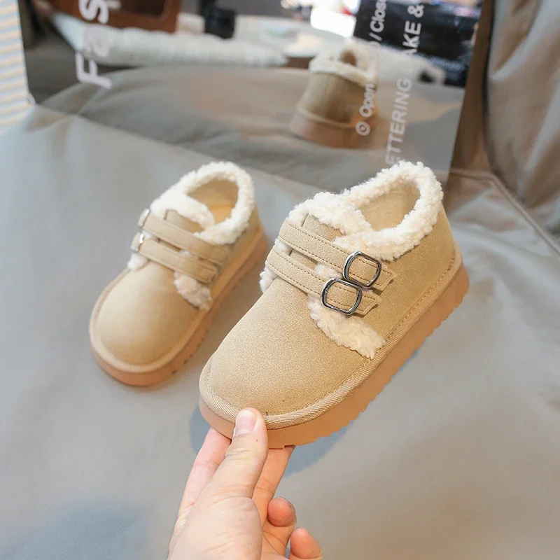 Warm Children's Shoes Winter Brown Khaki Causal Girls Fashion Cotton Shoes Versatile Kids Outdoor Plush Shoes Thick Hook Loop
Warm Children's Shoes Winter Brown Khaki Causal Girls Fashion Cotton Shoes Versatile Kids Outdoor Plush Shoes Thick Hook Loop