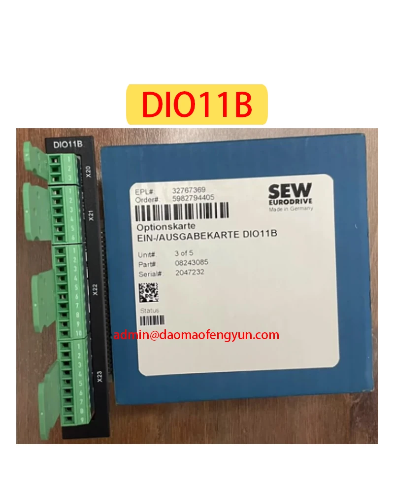 DIO11B Совершенно новая опционная карта инвертора серии MDX61, быстрая доставка
DIO11B Совершенно новая опционная карта инвертора серии MDX61, быстрая доставка