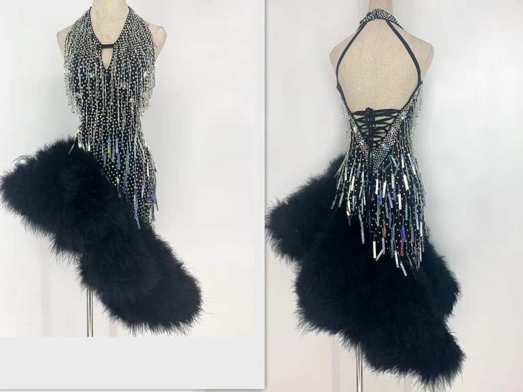WHYNOT DANCE New Feather Tube Bead Customized Latin Dance Competition Dress For Girls or Women Free Shipping
WHYNOT DANCE New Feather Tube Bead Customized Latin Dance Competition Dress For Girls or Women Free Shipping