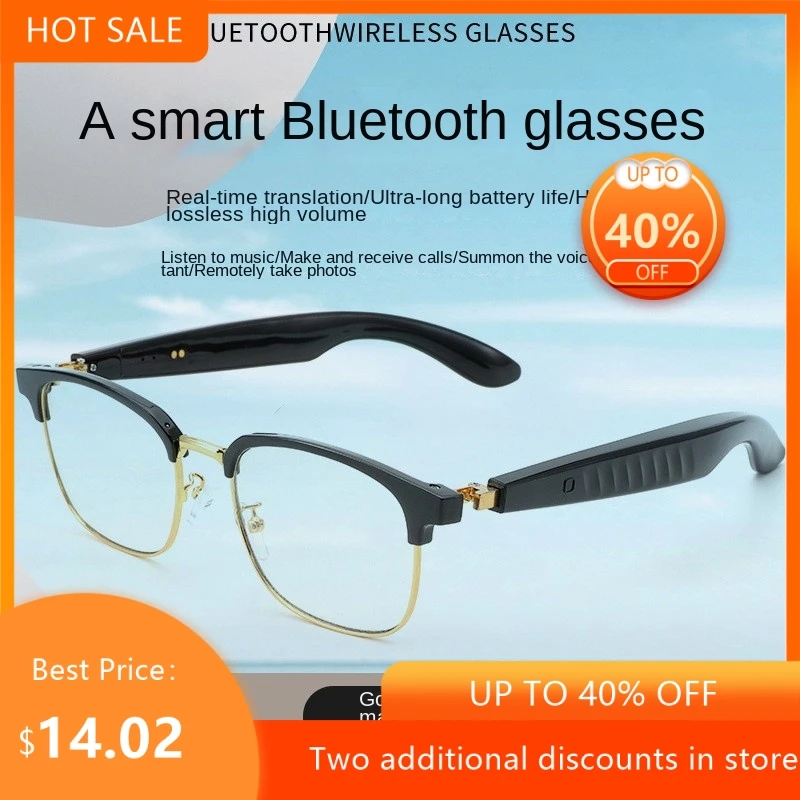 Bluetooth Smart Glasses HIFI Music Voice Assistant Hands-free Call Ultra-light Fashion Eyeglasses For Men Women Daily Use 2026
Bluetooth Smart Glasses HIFI Music Voice Assistant Hands-free Call Ultra-light Fashion Eyeglasses For Men Women Daily Use 2026