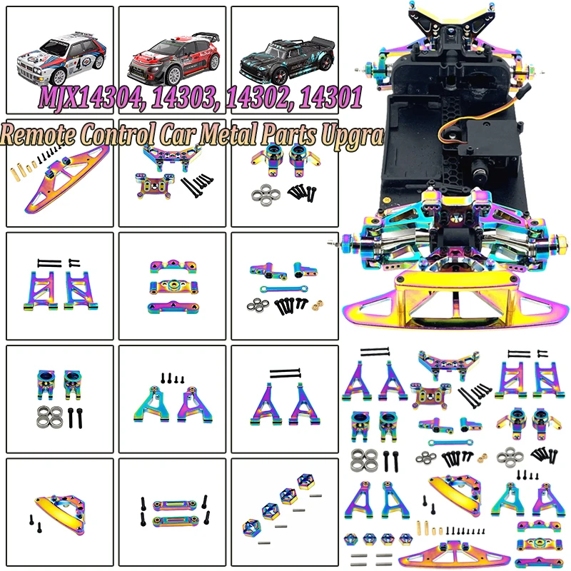 MJX 14304 14303 14302 14301 Remote Control Car Accessories Upgrade Front and Rear Fixing Parts Seven-color Vacuum Electroplating
MJX 14304 14303 14302 14301 Remote Control Car Accessories Upgrade Front and Rear Fixing Parts Seven-color Vacuum Electroplating