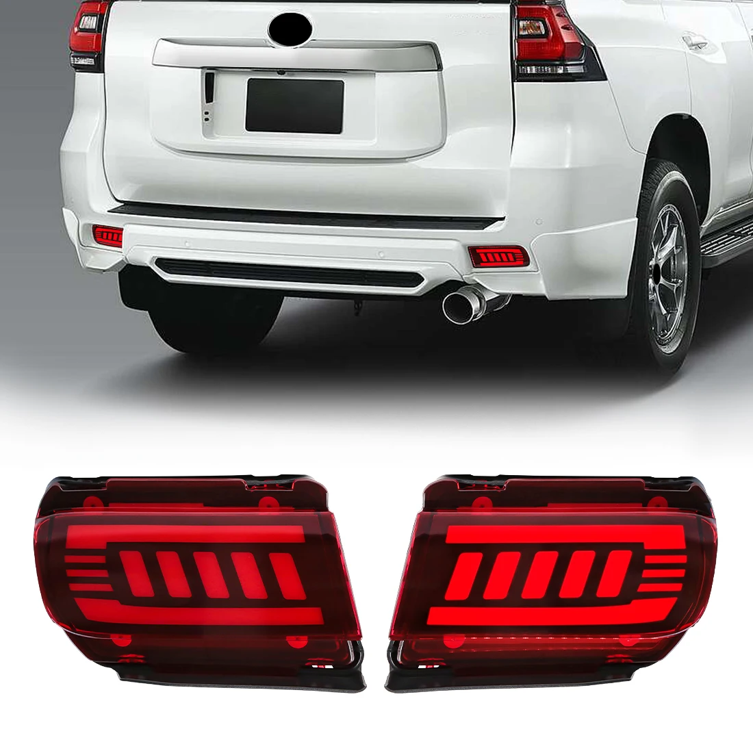 LED Rear Bumper Light For Toyota Land Cruiser Prado 150 LC150 FJ150 GRJ150 2010 - 2020 Tail Light Dynamic Turn Signal Lamp 12V
LED Rear Bumper Light For Toyota Land Cruiser Prado 150 LC150 FJ150 GRJ150 2010 - 2020 Tail Light Dynamic Turn Signal Lamp 12V