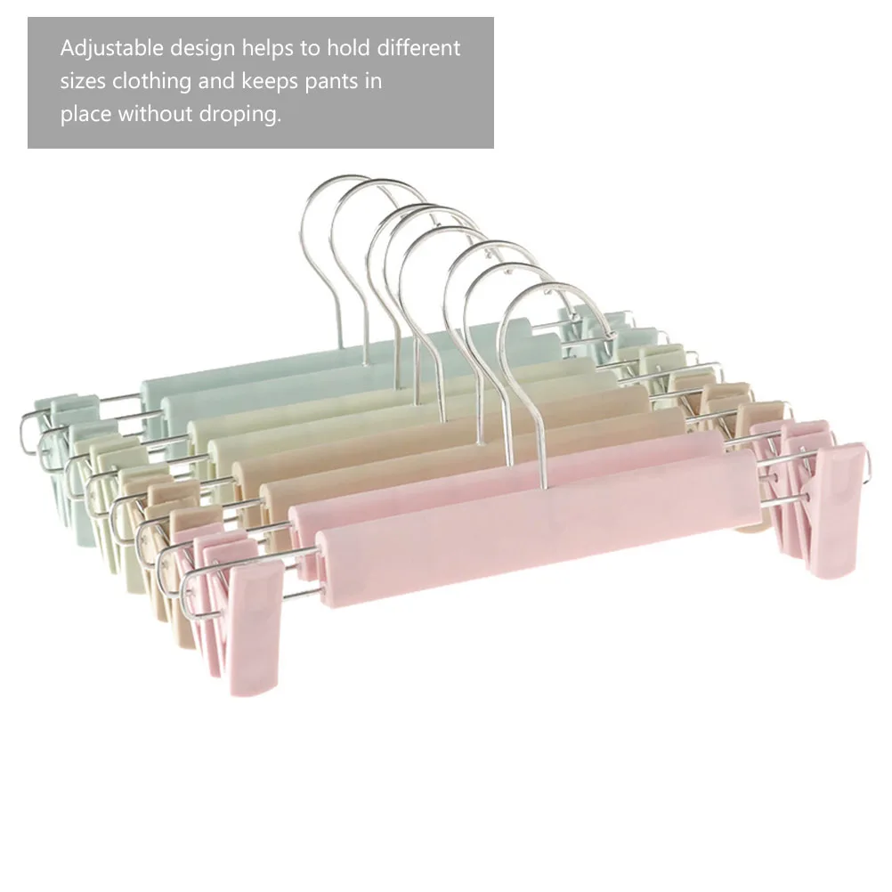 10pcs Pink Plastic Hangers Anti Adjustable Pants Rack slip Adjustable Clips Clothing Rack Pants Clip Home Use
10pcs Pink Plastic Hangers Anti Adjustable Pants Rack slip Adjustable Clips Clothing Rack Pants Clip Home Use