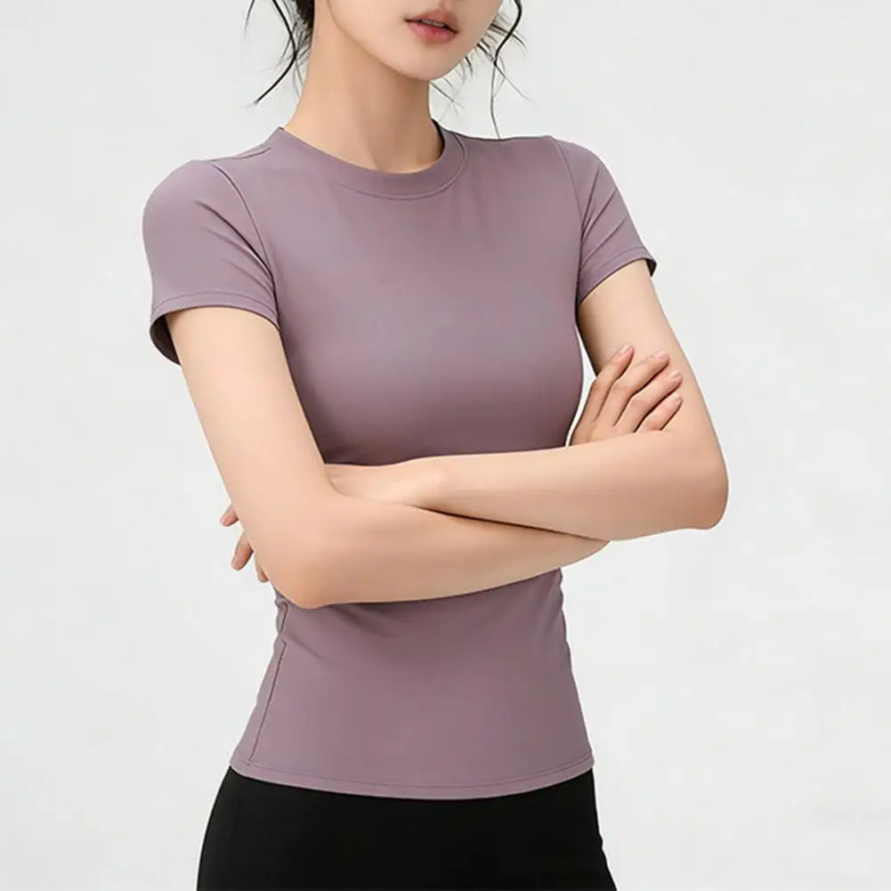 Solid Color Yoga Top Yoga Clothes Women’s High Elastic Yoga Tops Comfortable Tight Fit Gym Apparel Short Sleeve for Training
Solid Color Yoga Top Yoga Clothes Women’s High Elastic Yoga Tops Comfortable Tight Fit Gym Apparel Short Sleeve for Training