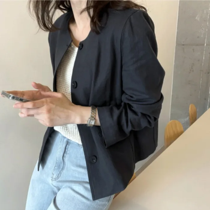 Loose Long Sleeve Short Jacket Women Summer Autumn New Korean Version Art Pure Color Linen Sun Protection Top Small Open Card...
Loose Long Sleeve Short Jacket Women Summer Autumn New Korean Version Art Pure Color Linen Sun Protection Top Small Open Card...