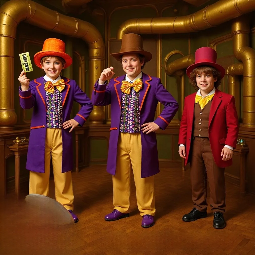 Halloween Costume Performance Outfit Charlie And Factory Children's Cosplay Clothes Wanca Stage Performance Costume
Halloween Costume Performance Outfit Charlie And Factory Children's Cosplay Clothes Wanca Stage Performance Costume