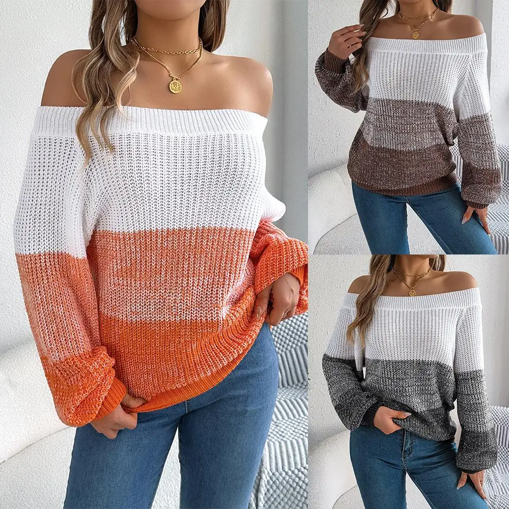 oulder Bared Lantern Sve Sweater Casual Sle Long Sve Knitted Top for Autumn Winter Cross Border Women's Faion
oulder Bared Lantern Sve Sweater Casual Sle Long Sve Knitted Top for Autumn Winter Cross Border Women's Faion