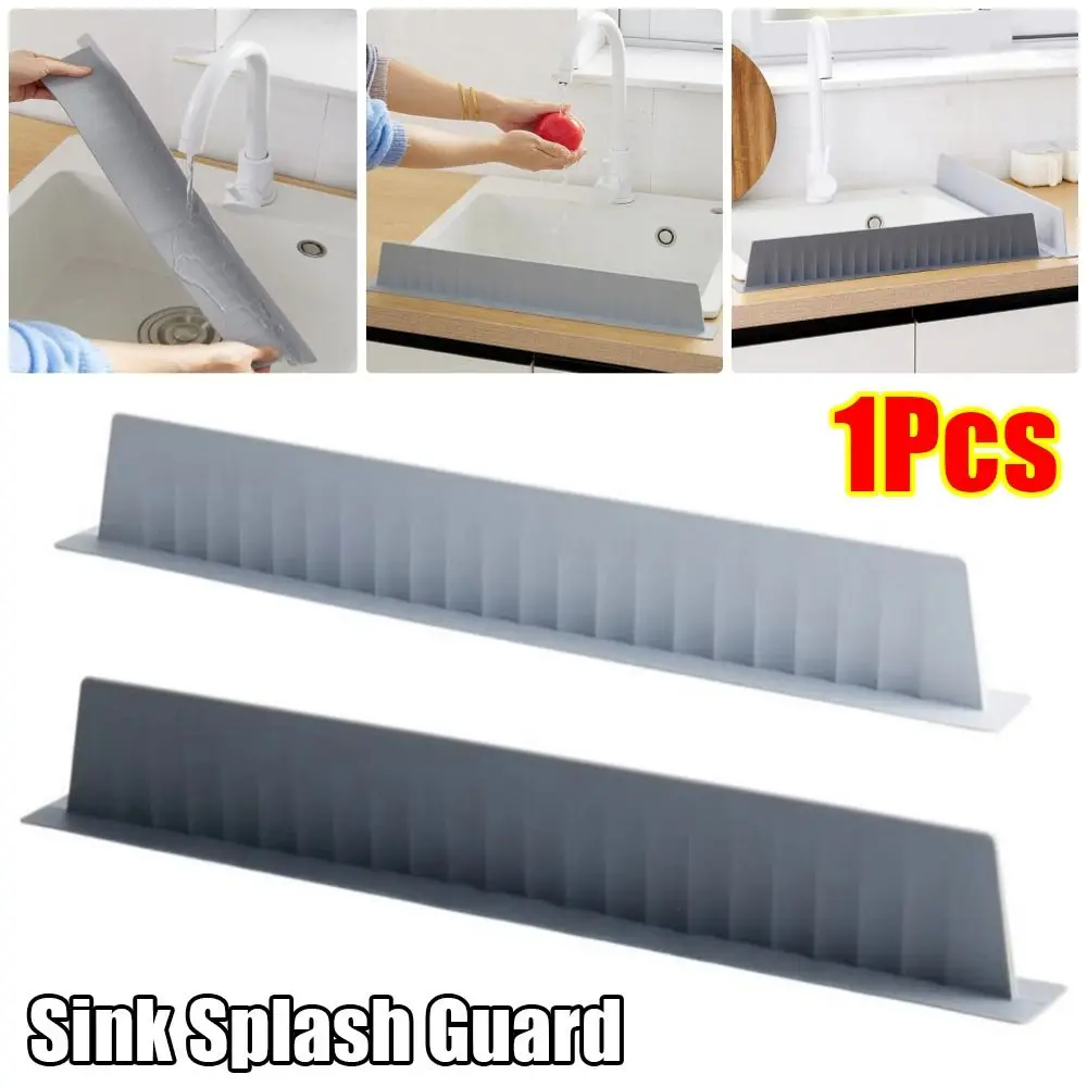 1Pcs Durable Silicone Sink Splash Guard with Suction Cup Heightenin Kitchen Countertop Bar Soft Reusable Sink Guard Baffle Plate
1Pcs Durable Silicone Sink Splash Guard with Suction Cup Heightenin Kitchen Countertop Bar Soft Reusable Sink Guard Baffle Plate
