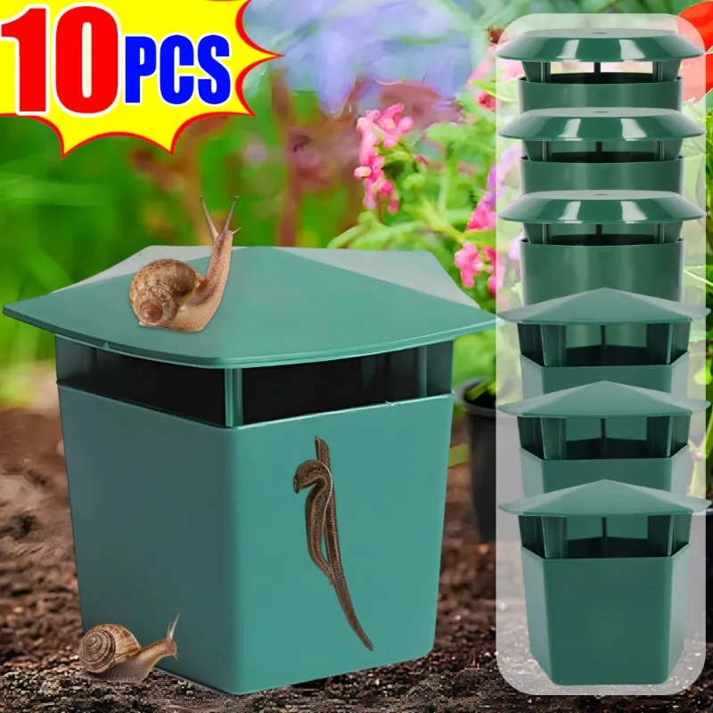 1-10pcs Easy Use Snail Trap Slug Catcher Green PP Plastic Garden Farm Insect Repeller Reusable Plant Vegetable Flower Protector
1-10pcs Easy Use Snail Trap Slug Catcher Green PP Plastic Garden Farm Insect Repeller Reusable Plant Vegetable Flower Protector
