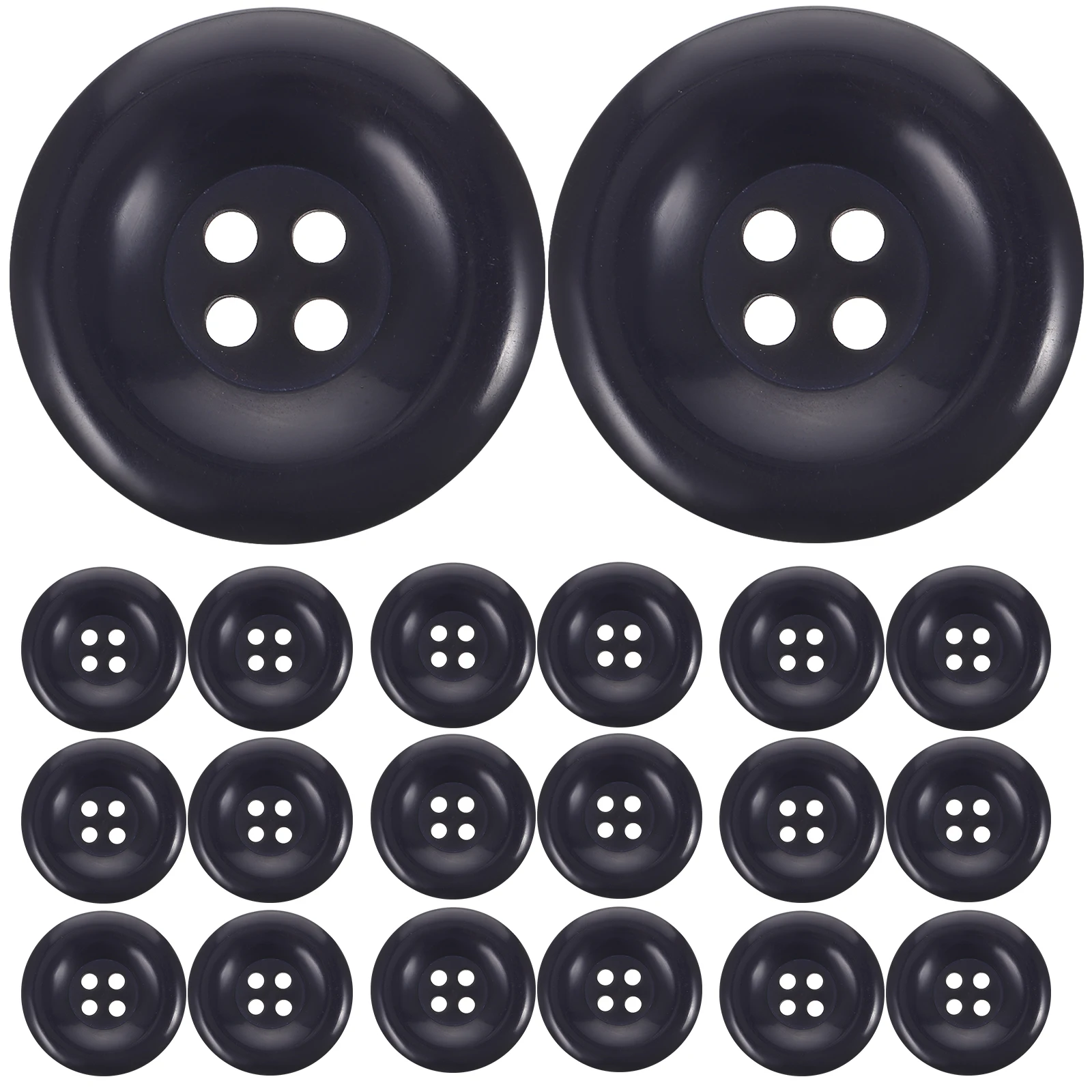 50pcs Navy Buttons 25mm Fashionable Resin Coat Sewing Buttons for Cardigans DIY Clothing Replacement
50pcs Navy Buttons 25mm Fashionable Resin Coat Sewing Buttons for Cardigans DIY Clothing Replacement
