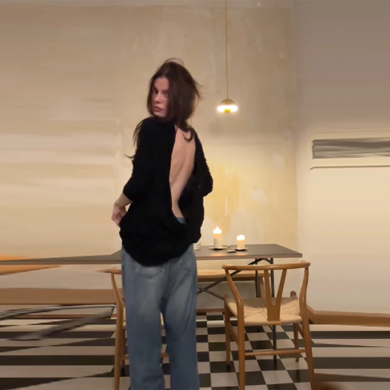 2026 Spring New Casual Backless Loose Top Casual Sexy Black Solid O-Neck Long Sleeve Shirt Women Street Daily Hot Girl Fit
2026 Spring New Casual Backless Loose Top Casual Sexy Black Solid O-Neck Long Sleeve Shirt Women Street Daily Hot Girl Fit