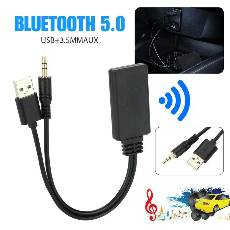 1pc Universal Wireless Bluetooth 5.0 Receiver Adapter USB 3.5mm Jack Stereo Audio for Auto AUX Speaker Car Interior Accessories
1pc Universal Wireless Bluetooth 5.0 Receiver Adapter USB 3.5mm Jack Stereo Audio for Auto AUX Speaker Car Interior Accessories