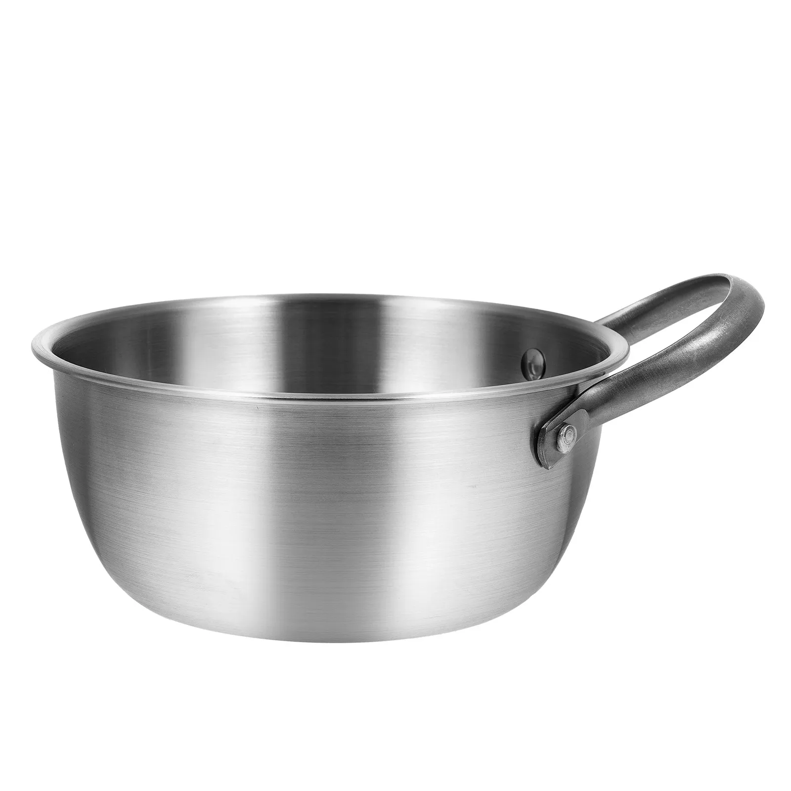 High-Quality Stainless Steel Korean Ramen Pot Handle Kitchen Cooking Pot Corrosion-Resistant Stew Soup Noodle Bowl Mixing
High-Quality Stainless Steel Korean Ramen Pot Handle Kitchen Cooking Pot Corrosion-Resistant Stew Soup Noodle Bowl Mixing