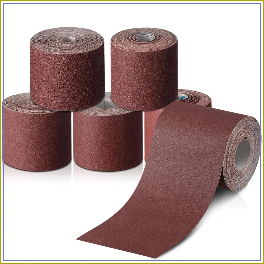 5 Rolls 100ft 3" Emery Cloth 80-400 Grit Assortment, Cuttable Sandpaper for Metal Wood Furniture Polishing
5 Rolls 100ft 3" Emery Cloth 80-400 Grit Assortment, Cuttable Sandpaper for Metal Wood Furniture Polishing