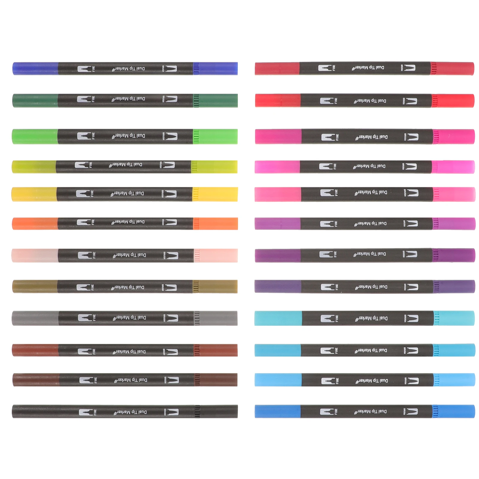24pcs Double Ended Marker Pens Children Painting Set Fine Tip Color Paintbrush Art Supplies Kids Drawing Tools Colored Plastic
24pcs Double Ended Marker Pens Children Painting Set Fine Tip Color Paintbrush Art Supplies Kids Drawing Tools Colored Plastic