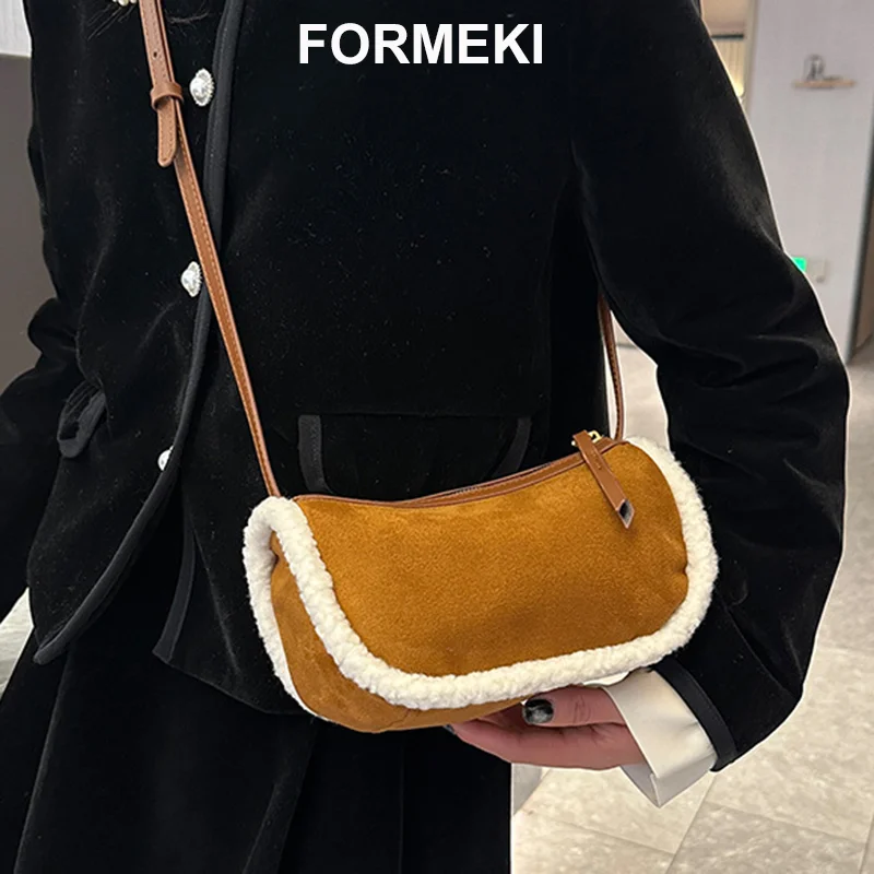 Сумка на плечо Formeki для женщин, флисовая повседневная женская сумка-мессенджер из флока в стиле ретро, маленькая зимняя сумка
Сумка на плечо Formeki для женщин, флисовая повседневная женская сумка-мессенджер из флока в стиле ретро, маленькая зимняя сумка