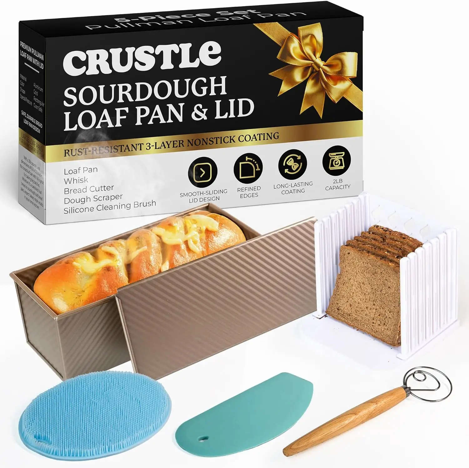 Набор из 5 форм для выпечки хлеба с крышками – Набор форм для выпечки хлеба из силикона, включает в себя скребок для теста, венчик, силиконовый очиститель.
Набор из 5 форм для выпечки хлеба с крышками – Набор форм для выпечки хлеба из силикона, включает в себя скребок для теста, венчик, силиконовый очиститель.