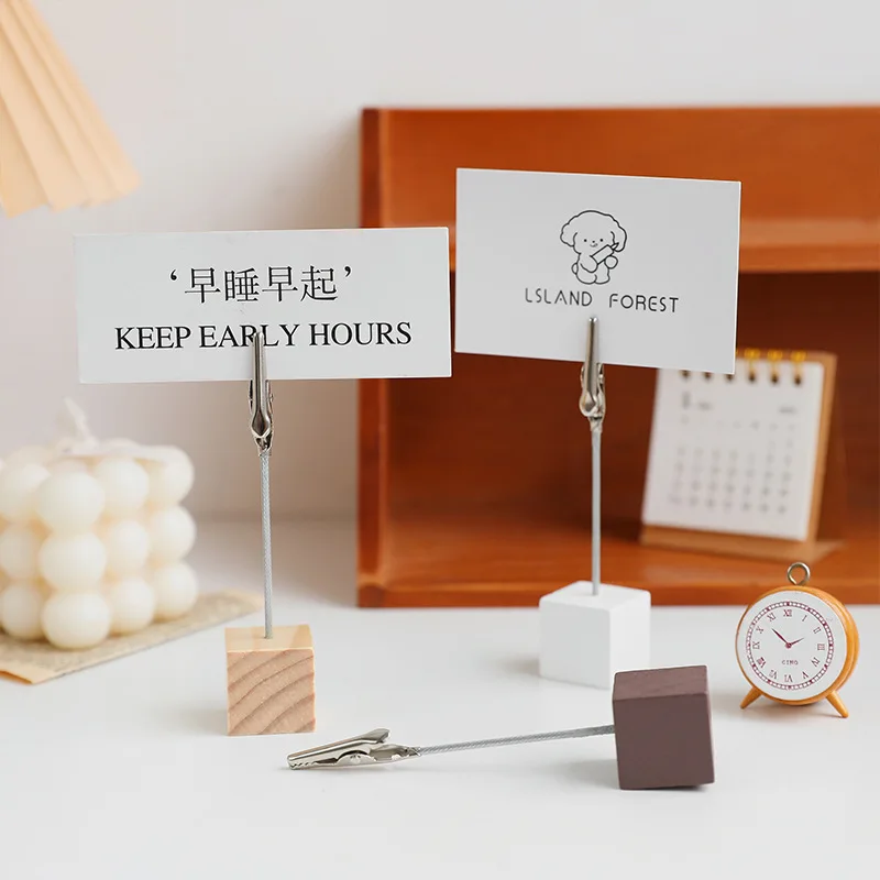 Customized Retro Wooden Memo Photo Card Business Card Holder Standing Simple Cute Message Memo Decoration Ornament
Customized Retro Wooden Memo Photo Card Business Card Holder Standing Simple Cute Message Memo Decoration Ornament
