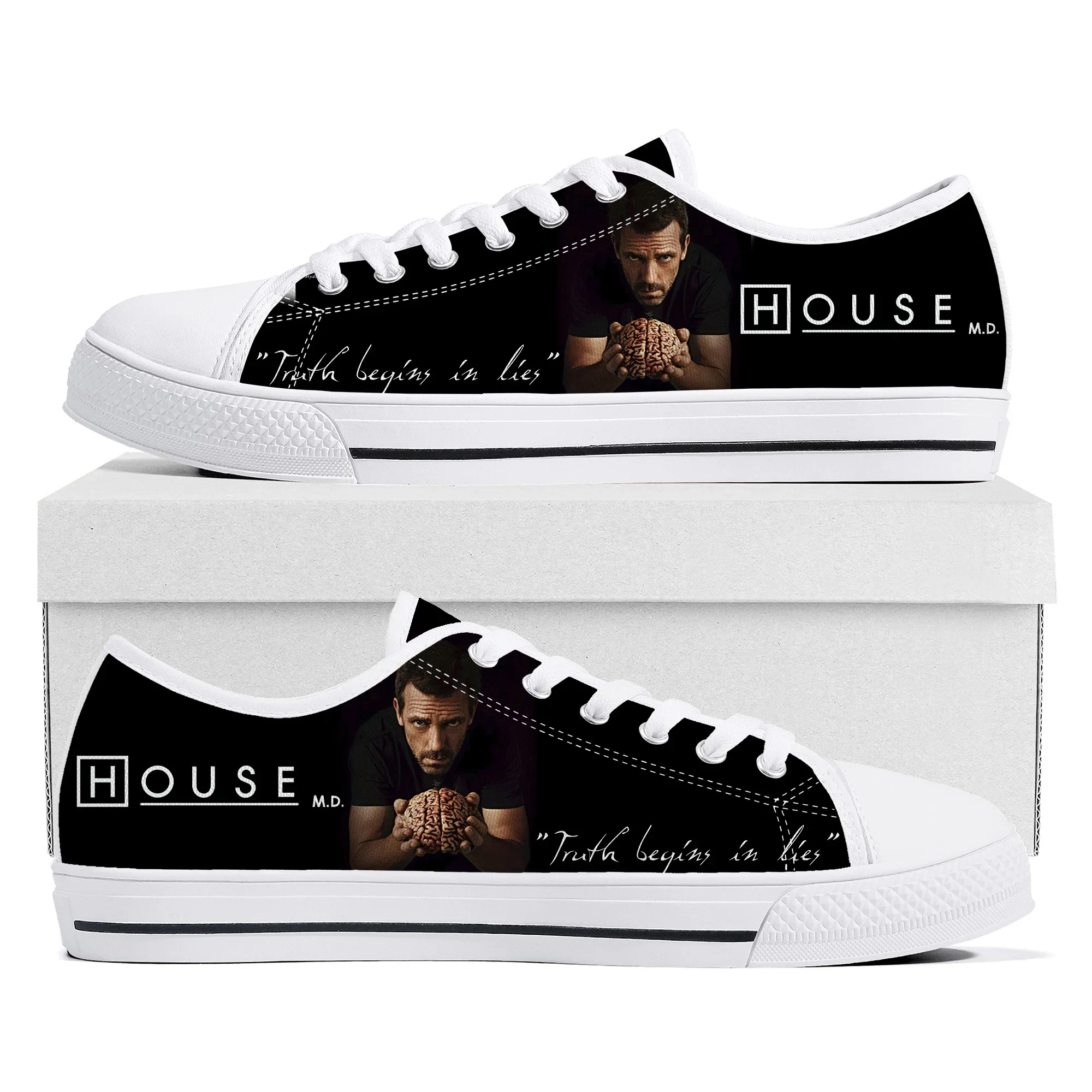 House M.D. Low Top Sneakers Mens Womens Teenager High Quality Hugh Laurie Canvas Sneaker couple Casual Shoes Custom Made Shoe
House M.D. Low Top Sneakers Mens Womens Teenager High Quality Hugh Laurie Canvas Sneaker couple Casual Shoes Custom Made Shoe