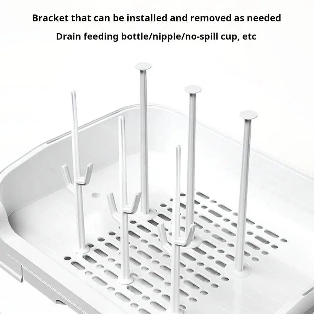 Baby Bottle Storage Box Drainage Bottle Rack Transparent Baby Bottle Drying Rack with Removable Drain Tray for Capacity for Easy
Baby Bottle Storage Box Drainage Bottle Rack Transparent Baby Bottle Drying Rack with Removable Drain Tray for Capacity for Easy