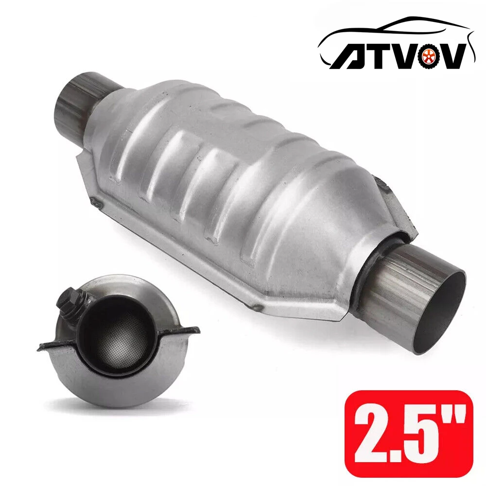 Universal 2.5" 6.3cm Car Catalytic Converter Exhaust 400 Cell High Flow Exhaust Muffler Catalyst Converter Euro1 Stainless Steel
Universal 2.5" 6.3cm Car Catalytic Converter Exhaust 400 Cell High Flow Exhaust Muffler Catalyst Converter Euro1 Stainless Steel