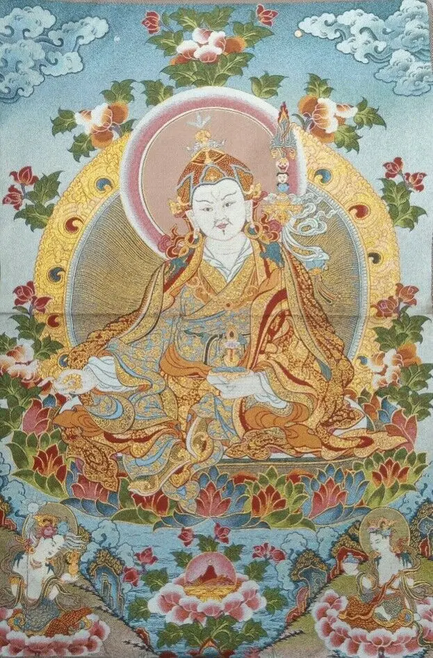36" Tibetan Cloth Silk Buddhism Padmasambhava Tangka Thangka Mural
36" Tibetan Cloth Silk Buddhism Padmasambhava Tangka Thangka Mural