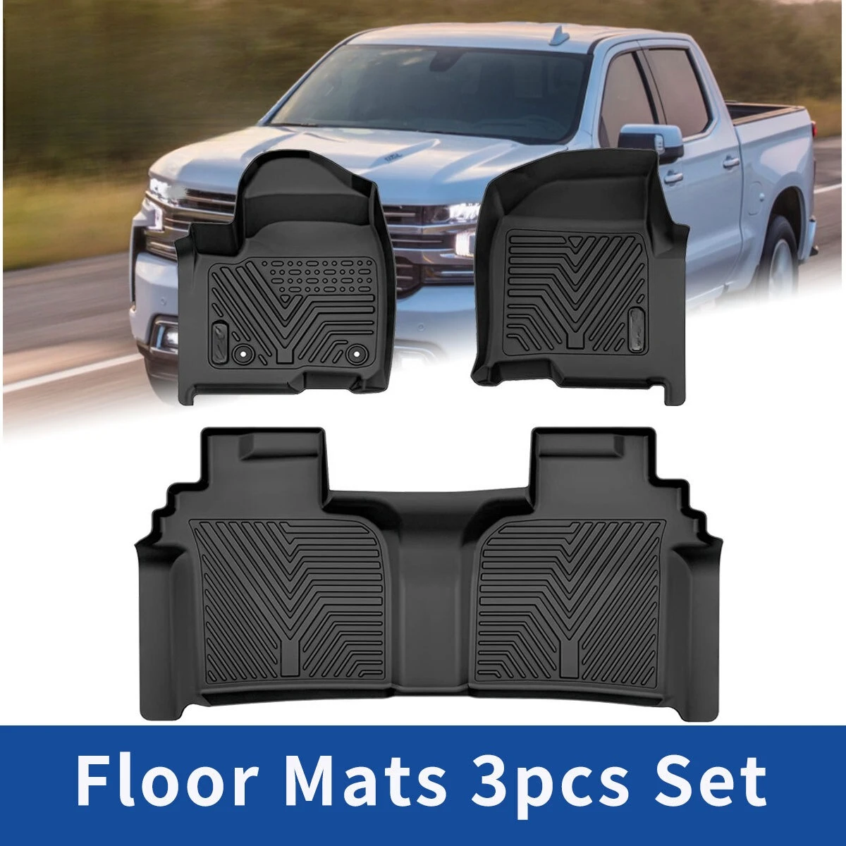 Floor Mats Liners for 2020-2026 Chevy Silverado Sierra 1500 2500/3500HD Crew Cab
Floor Mats Liners for 2020-2026 Chevy Silverado Sierra 1500 2500/3500HD Crew Cab