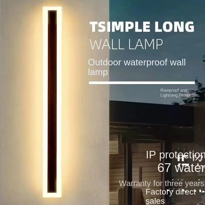 LED Strip Wall Lamp Outdoor IP65 Waterproof Aluminum Alloy Wall Lamp Porch Courtyard Garden Decorative Lighting AC85-265V
LED Strip Wall Lamp Outdoor IP65 Waterproof Aluminum Alloy Wall Lamp Porch Courtyard Garden Decorative Lighting AC85-265V