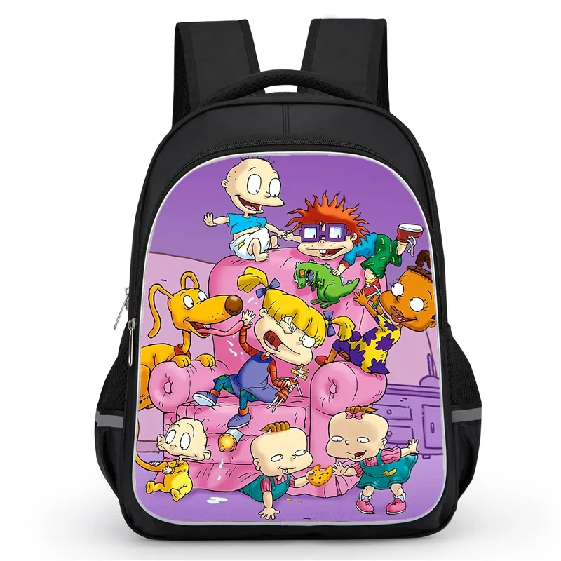 School Backpack with Double Zipper Pocket,Cartoon R-Rugrats School Bags for Boys Girls,Durable 16-in Child Backpack for Pupil
School Backpack with Double Zipper Pocket,Cartoon R-Rugrats School Bags for Boys Girls,Durable 16-in Child Backpack for Pupil