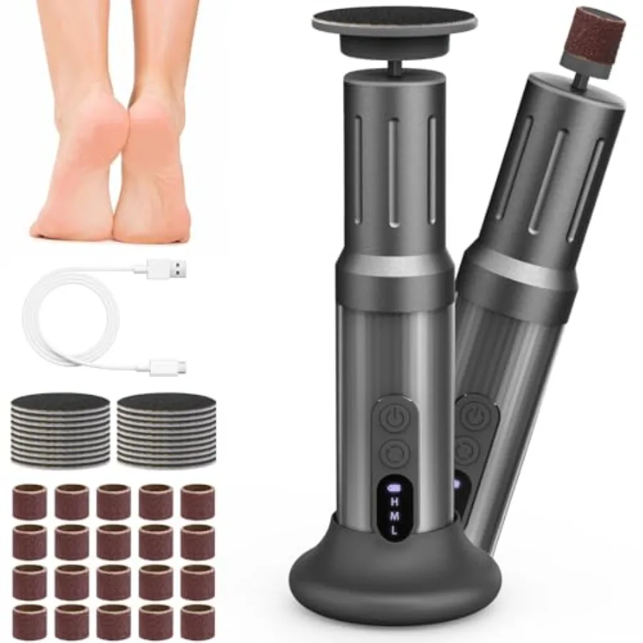 Electric Feet Callus Remover Cordless Electric Feet Filer Kit with 6Speeds Chagring Dock Callus Remover for Women Men Feet and
Electric Feet Callus Remover Cordless Electric Feet Filer Kit with 6Speeds Chagring Dock Callus Remover for Women Men Feet and