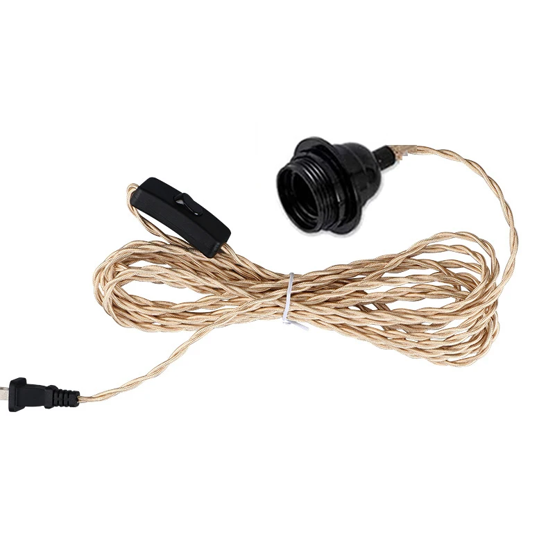 Industrial Retro Hanging Lamps Hemp Cord Twisted Cable E27 Lamp Holder for Bedroom Corridor Balcony Pendant light fixture
Industrial Retro Hanging Lamps Hemp Cord Twisted Cable E27 Lamp Holder for Bedroom Corridor Balcony Pendant light fixture