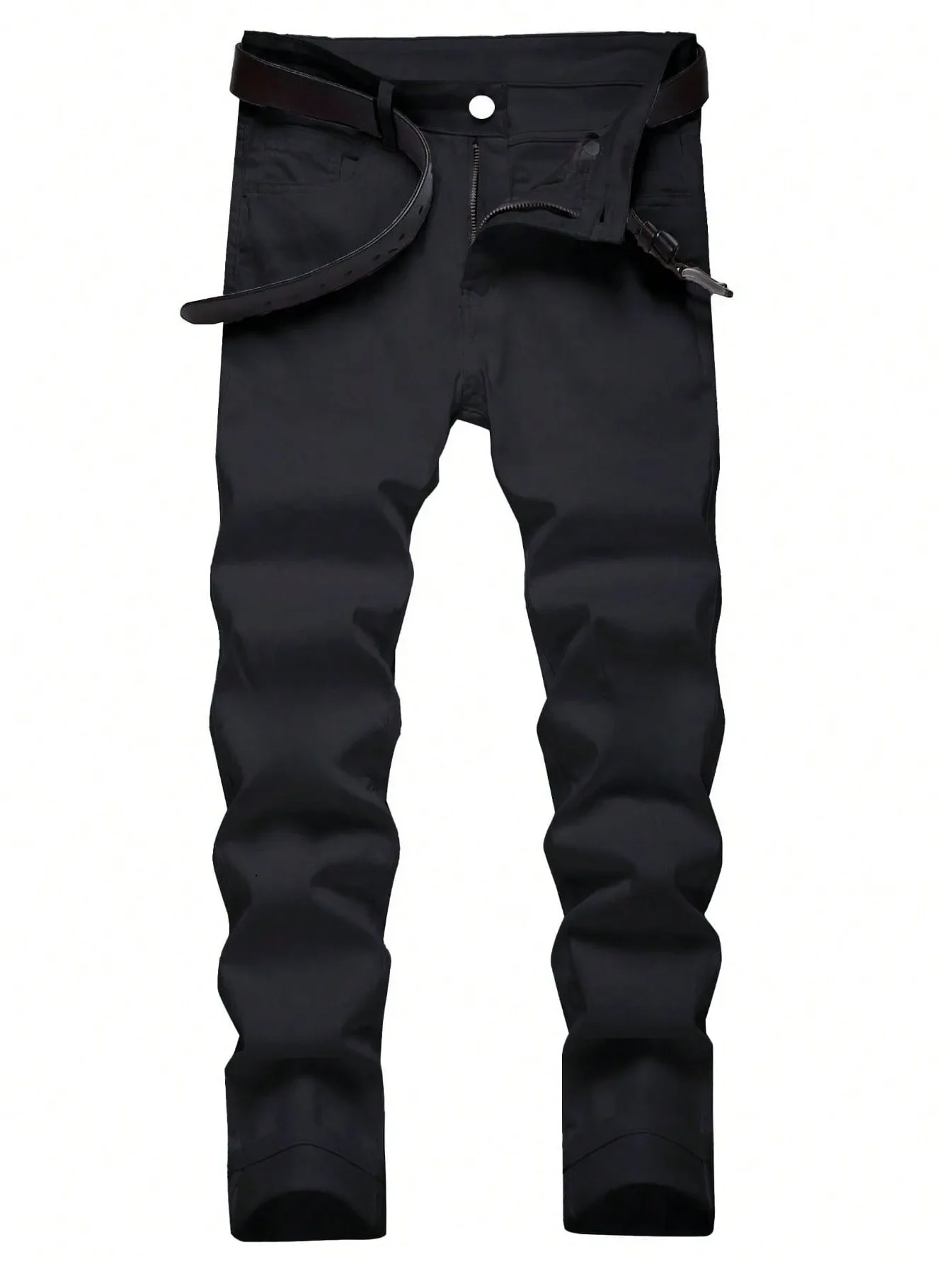 Men's Straight Leg Jeans, Cotton Stretch Denim Casual Jeans
Men's Straight Leg Jeans, Cotton Stretch Denim Casual Jeans