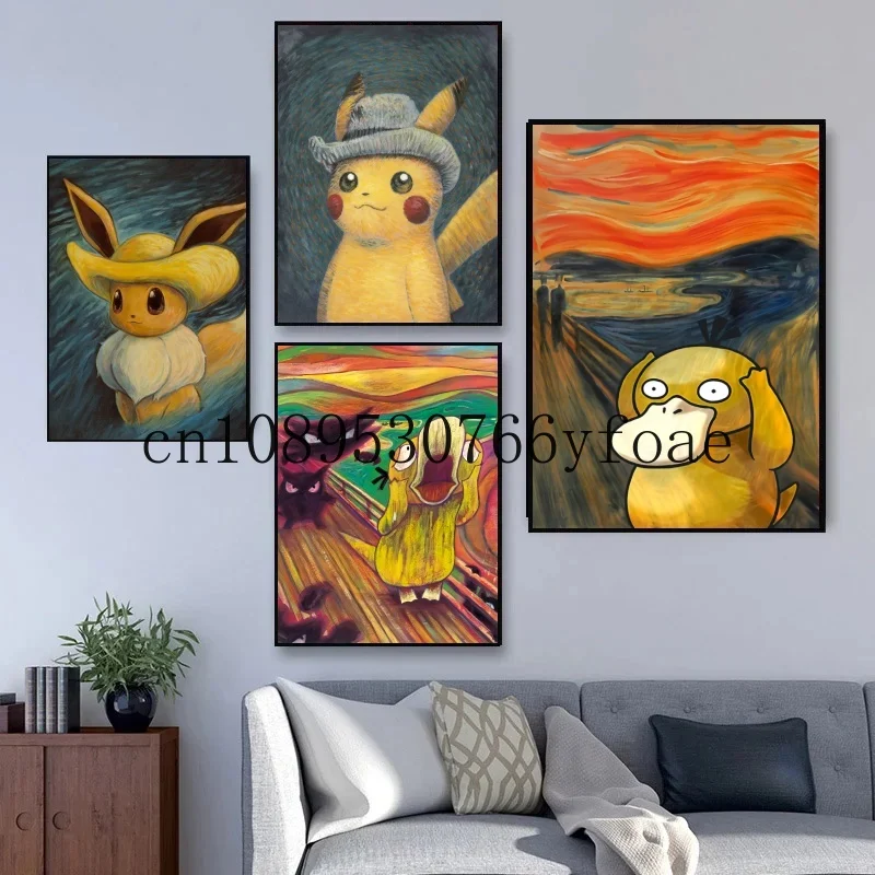 Anime Van Gogh Museum Pokemon Figures Pikachu Watercolor Painting Canvas HD Posters and Abstract Art Murals Picture Home Decor
Anime Van Gogh Museum Pokemon Figures Pikachu Watercolor Painting Canvas HD Posters and Abstract Art Murals Picture Home Decor