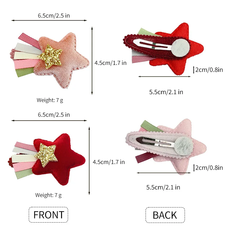 Baby Tassel Star Hair Clips for Toddler Girls Kids Fringe Clips Kids Accessories Headwear Red Pink 1 Pair Pin
Baby Tassel Star Hair Clips for Toddler Girls Kids Fringe Clips Kids Accessories Headwear Red Pink 1 Pair Pin