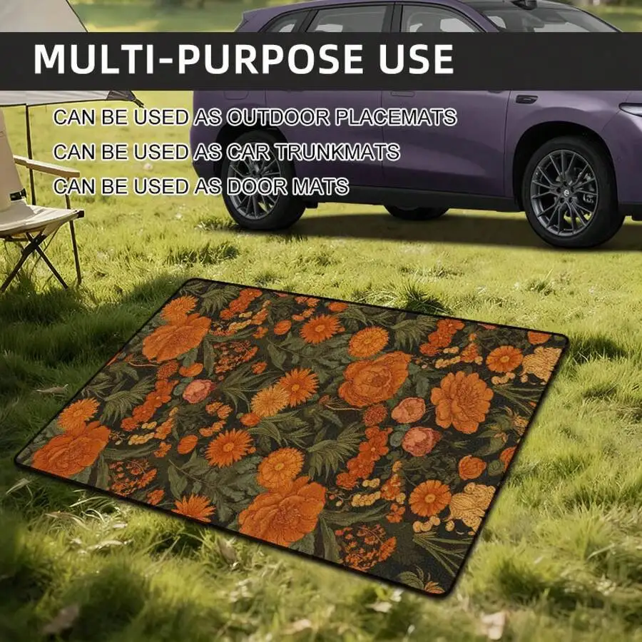 Floral Print Car Trunk Mat Outdoor Placemat Door Mat Multi-Purpose Floor Liner
Floral Print Car Trunk Mat Outdoor Placemat Door Mat Multi-Purpose Floor Liner