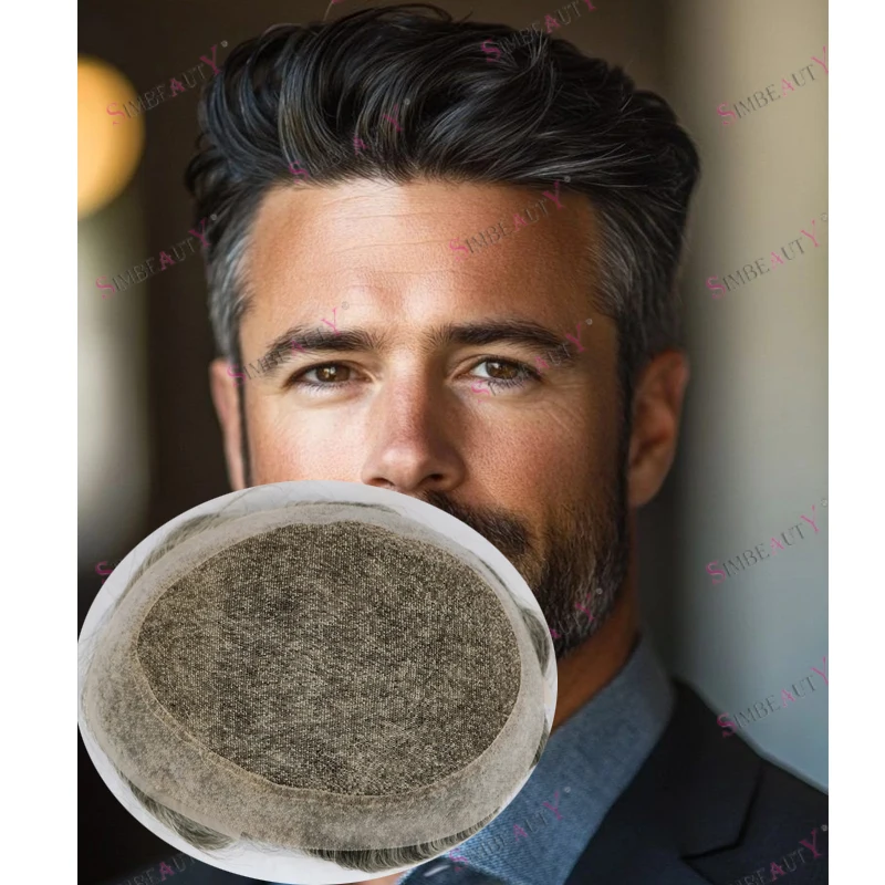 Old Man's Human Hair Grey Toupee #1B10 #4 Gray Brown Breathable Australian Lace PU Base Men Toupee Durable Natural Hairline Wigs
Old Man's Human Hair Grey Toupee #1B10 #4 Gray Brown Breathable Australian Lace PU Base Men Toupee Durable Natural Hairline Wigs