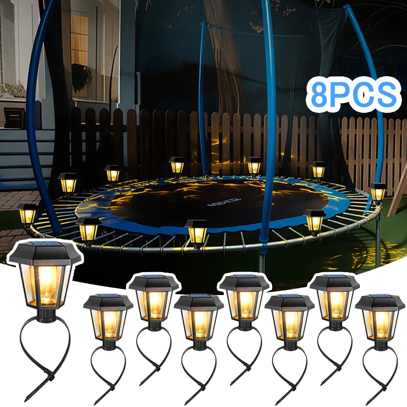 8PCS Solar Lights Outdoor with Zip Ties Trampoline Lights Solar Hexagonal Strap Light Dusk To Dawn Auto On/Off for Patio Garden
8PCS Solar Lights Outdoor with Zip Ties Trampoline Lights Solar Hexagonal Strap Light Dusk To Dawn Auto On/Off for Patio Garden