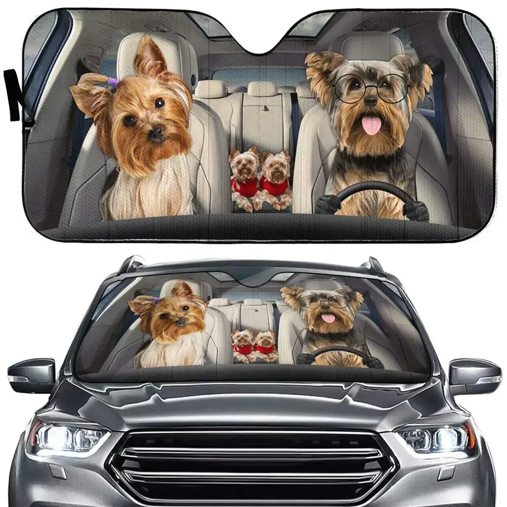 Автомобильный солнцезащитный козырек для лобового стекла Yorkie Terrier, складной козырек для собаки, солнцезащитный козырек для домашних животных
Автомобильный солнцезащитный козырек для лобового стекла Yorkie Terrier, складной козырек для собаки, солнцезащитный козырек для домашних животных